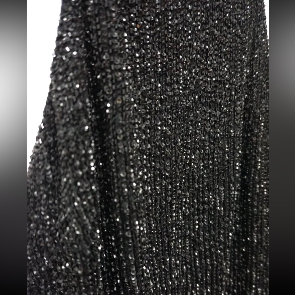 All Saints Women Hand Embellished Beaded Black Tank Top US 6 - Picture 5 of 10